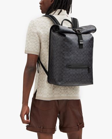  COACH - Balo nam phom chữ nhật Beck Roll Top 