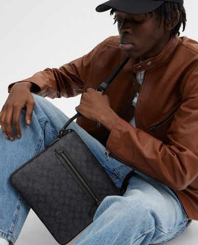  COACH - Túi đeo chéo nam phom chữ nhật Gotham File 