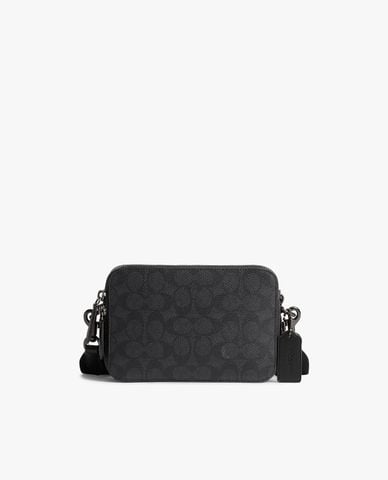  COACH - Túi đeo chéo nam phom chữ nhật monogram Charter 19 
