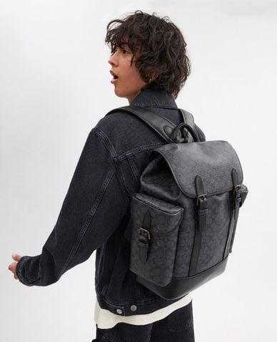  COACH - Balo nam phom chữ nhật Hitch 