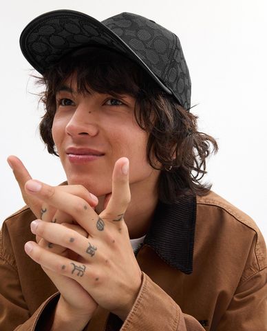  COACH - Nón bóng chày nam Jacquard 