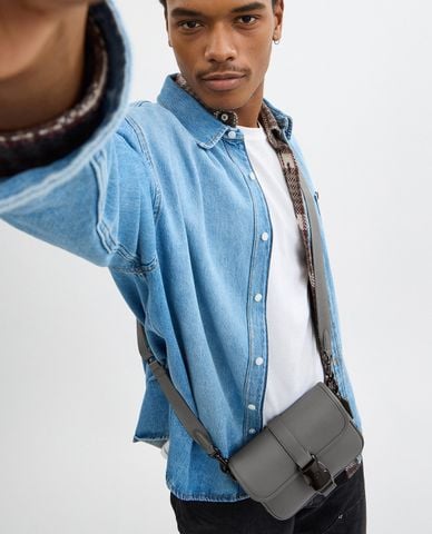  COACH - Túi đeo chéo nam phom chữ nhật League 19 