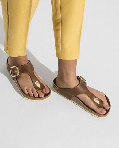  BIRKENSTOCK - Dép kẹp nữ phối khoá Gizeh Big Buckle 