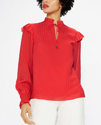  TED BAKER - Áo kiểu nữ tay dài cổ V Camilmi 