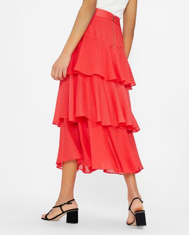  TED BAKER - Chân váy midi xếp tầng Enok 