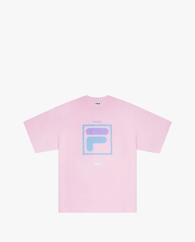  FILA - Áo thun unisex cổ tròn tay ngắn Beach Party Oversize 