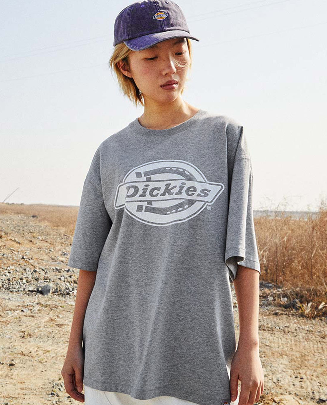 DICKIES - Áo thun unisex cổ tròn tay ngắn New Big Logo