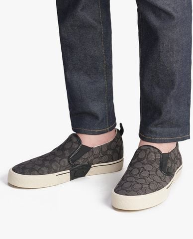  COACH - Giày slip on nam Skate In Signature Jacquard 
