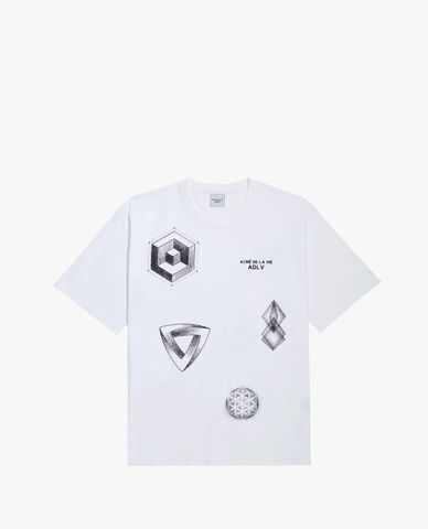  ADLV - Áo thun ngắn tay cổ tròn Croquis Sketch 