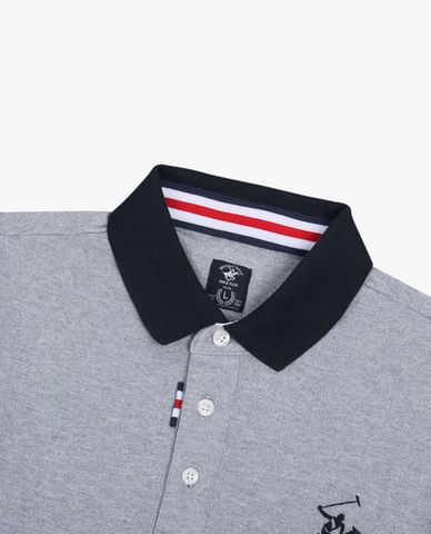  BEVERLY HILLS POLO CLUB - Áo polo nam cổ bẻ tay ngắn phối màu hiện đại 