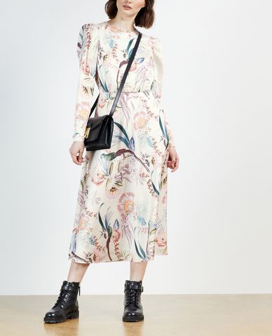  TED BAKER - Đầm midi tay dài Edreana Decadence Puff Sleeve 