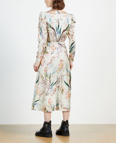  TED BAKER - Đầm midi tay dài Edreana Decadence Puff Sleeve 