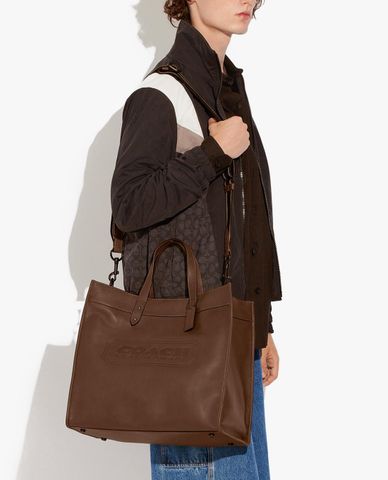  COACH - Túi tote da nam phom chữ nhật Field 40 