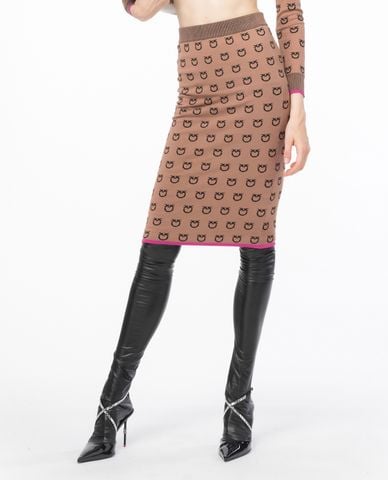  PINKO - Chân váy phom ôm midi Loto 