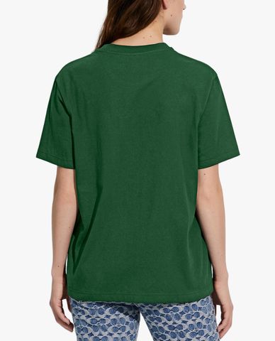  COACH - Áo thun nữ cổ tròn ngắn tay Horse & Carriage 