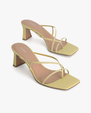  PEDRO - Giày sandals cao gót nữ hở mũi quai mảnh thời trang 
