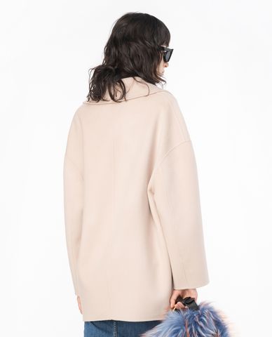  PINKO - Áo khoác măng tô nữ dáng ngắn phom suông Emoticon 