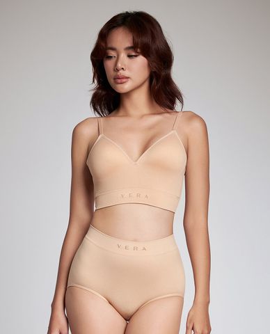  VERA BY CHIPU - Quần lót nữ lưng cao seamfree trơn 