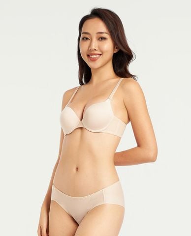  VERA - Quần lót bikini nữ nylon spandex trơn 