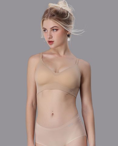  MISAKI - Áo ngực seamless trơn không gọng mút vừa 