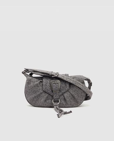  URBAN REVIVO - Túi đeo chéo nữ phối nắp gập Leopard Printed 