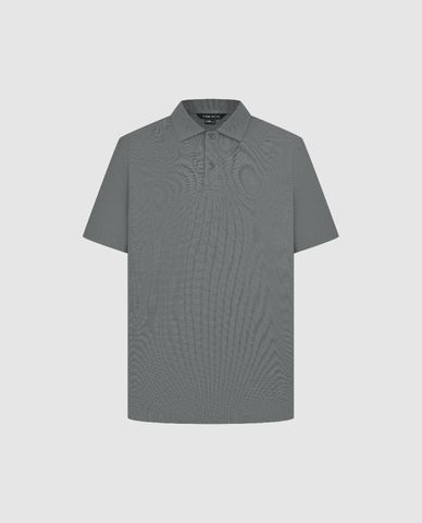  URBAN REVIVO - Áo polo nam cổ bẻ tay ngắn Straight 