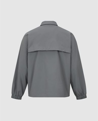  URBAN REVIVO - Áo khoác gió nam cổ bẻ tay dài thời thượng 