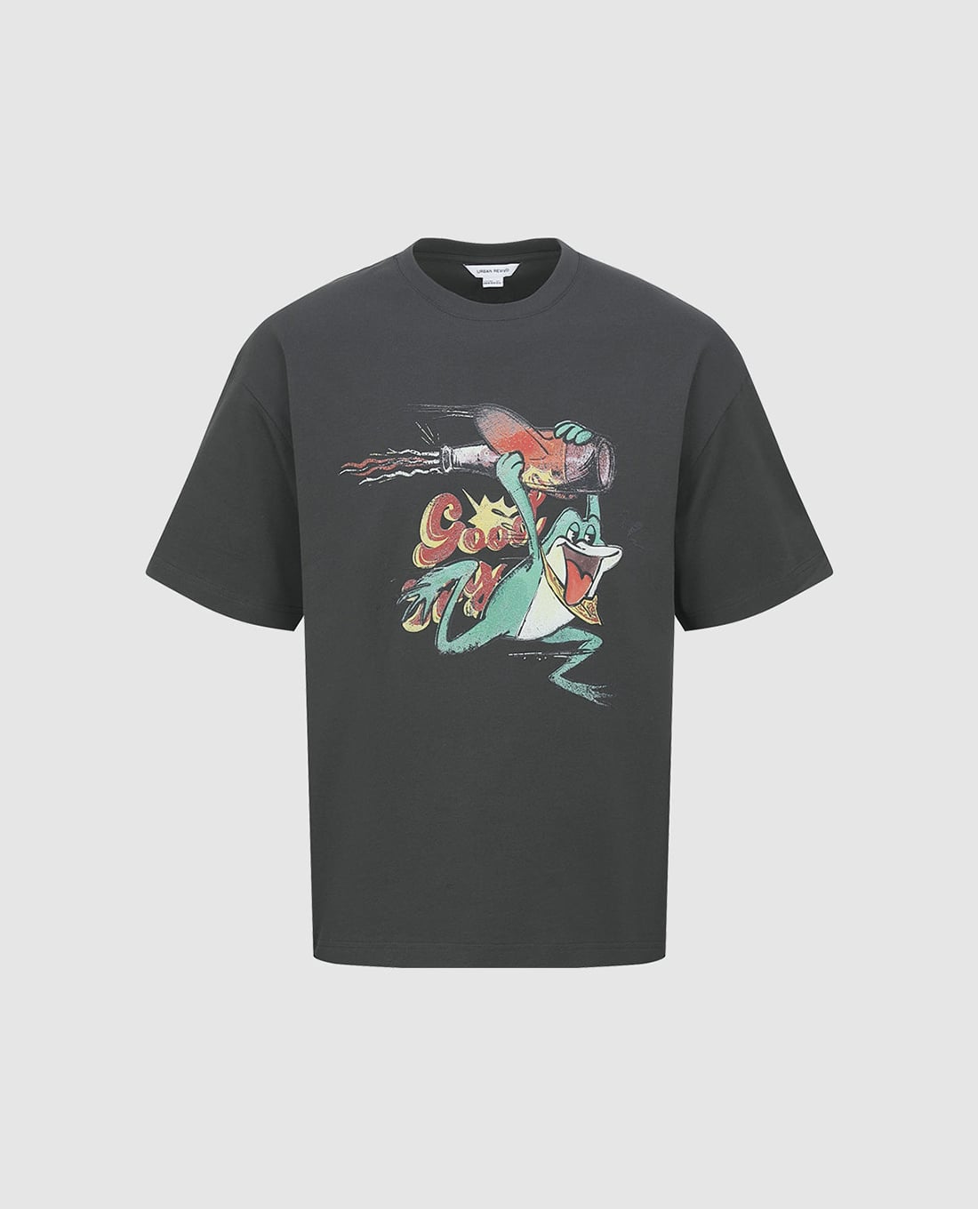 URBAN REVIVO - Áo thun nam cổ tròn tay ngắn Printed