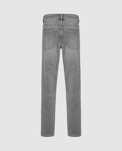  URBAN REVIVO - Quần jeans nam ống đứng wash bạc Straight 