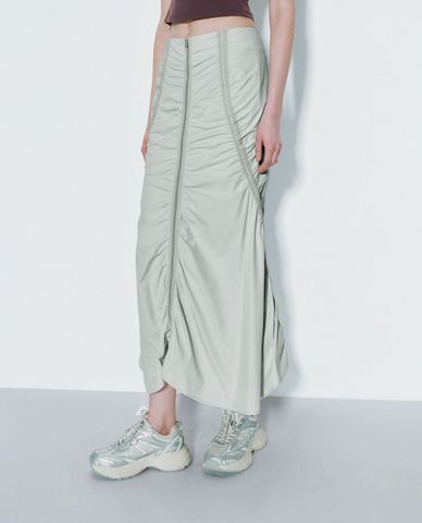  URBAN REVIVO - Chân váy chữ A midi đuôi cá nữ tính 