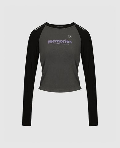  URBAN REVIVO - Áo croptop tay dài phom ôm nữ tính 