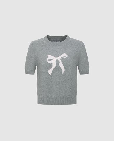  URBAN REVIVO - Áo dệt kim nữ cổ tròn thời trang 