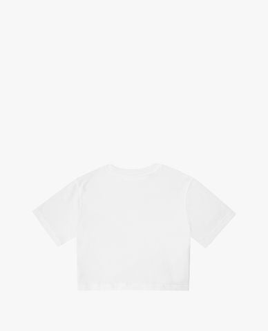  FILA - Áo croptop nữ cổ tròn tay ngắn Heritage Loose Fit Small Logo 