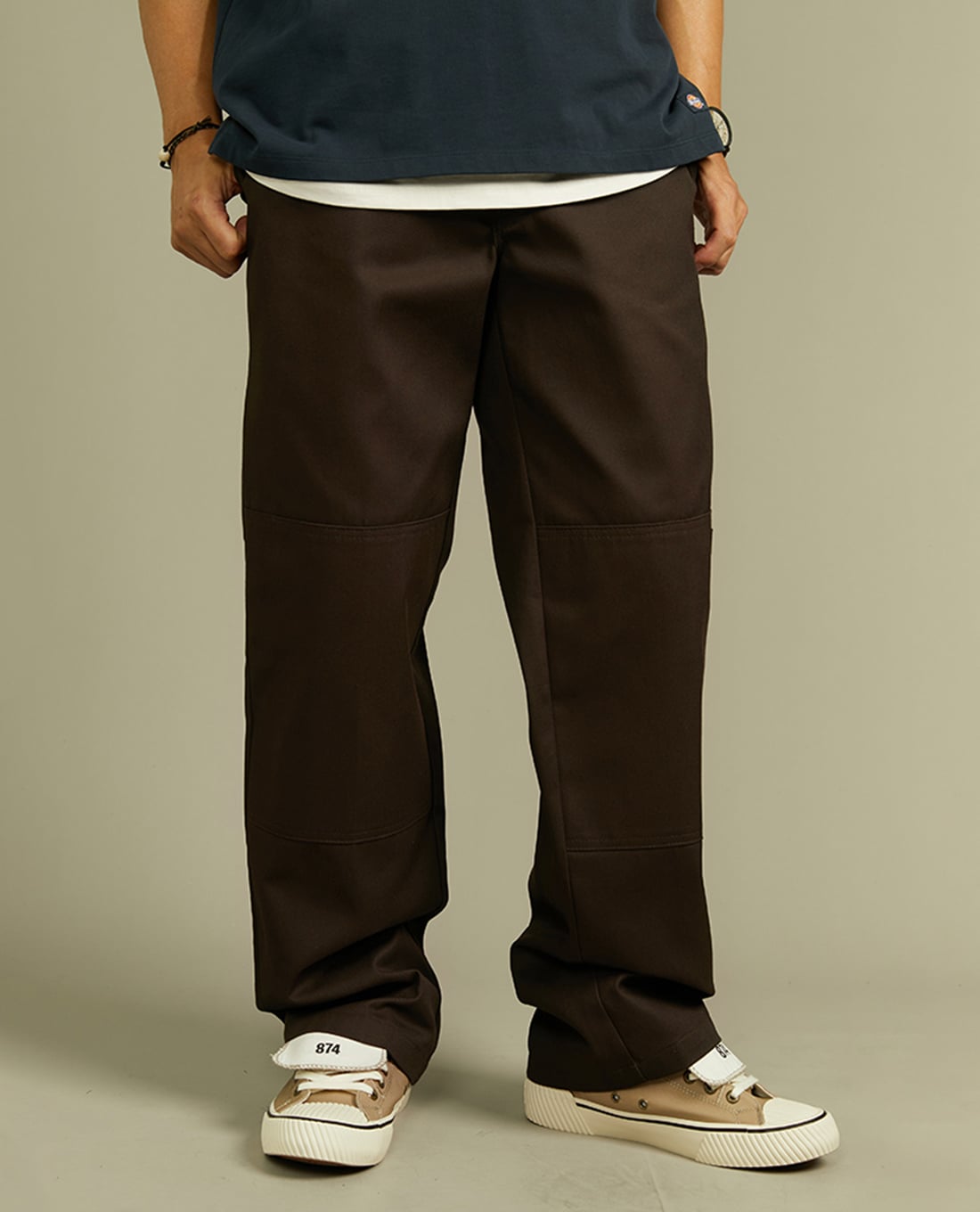 DICKIES - Quần unisex ống rộng phối túi Double Knee