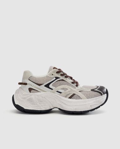  URBAN REVIVO - Giày sneakers nam cổ thấp Round Toe Dad 