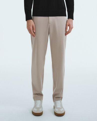  URBAN REVIVO - Quần nam ống đứng lưng cao thanh lịch Straight 