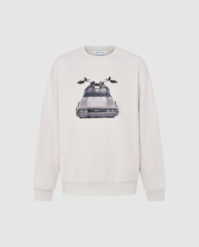  URBAN REVIVO - Áo sweatshirt nam cổ tròn tay dài Printed Loose 