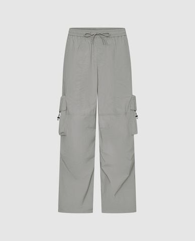  URBAN REVIVO - Quần ống rộng nam lưng thun Flap Pocket 