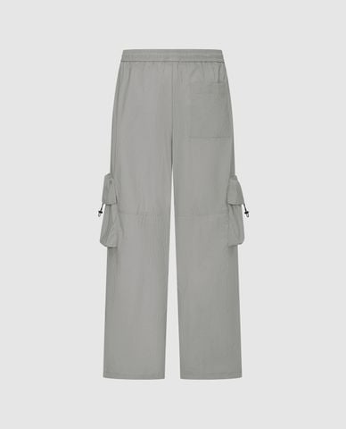  URBAN REVIVO - Quần ống rộng nam lưng thun Flap Pocket 
