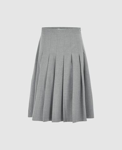  URBAN REVIVO - Chân váy xếp li midi A-Line 