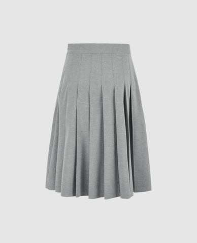  URBAN REVIVO - Chân váy xếp li midi A-Line 