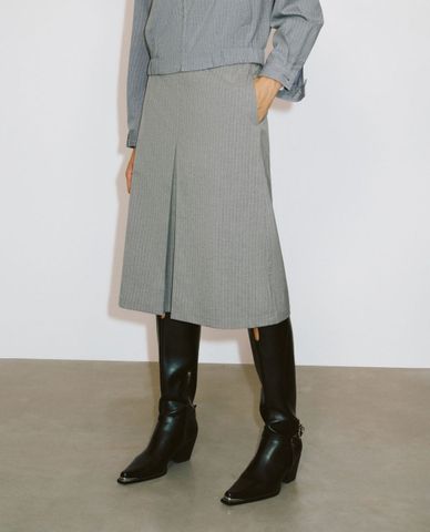  URBAN REVIVO - Chân váy chữ A midi thanh lịch 