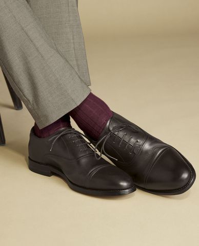  CHARLES TYRWHITT - Giày oxford nam mũi nhọn Leather 