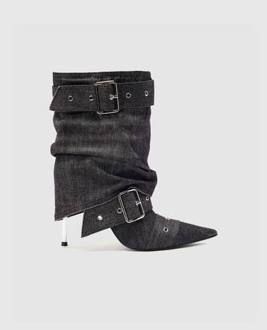  URBAN REVIVO - Giày boots cao gót nữ mũi nhọn 