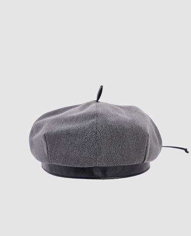  URBAN REVIVO - Nón beret unisex denim hiện đại 