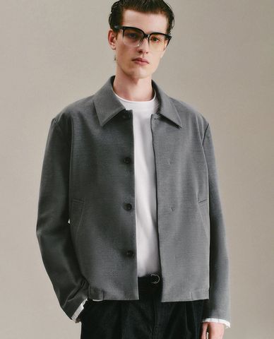  URBAN REVIVO - Áo khoác sơ mi nam thời trang 