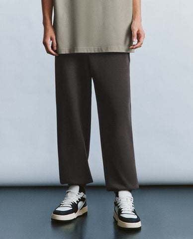  URBAN REVIVO - Quần jogger nam lưng thun rút dây Drawstring 