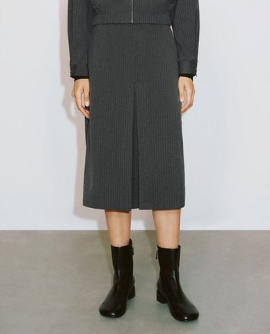  URBAN REVIVO - Chân váy chữ A midi thanh lịch 