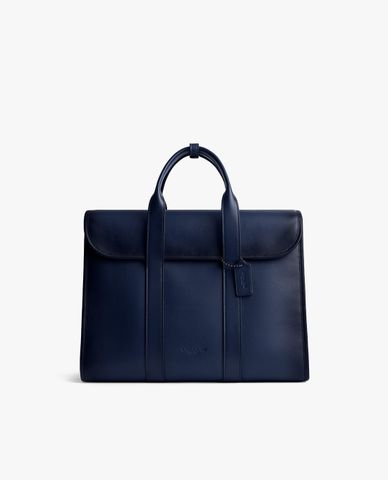  COACH - Cặp xách nam phom chữ nhật nắp gập thanh lịch 