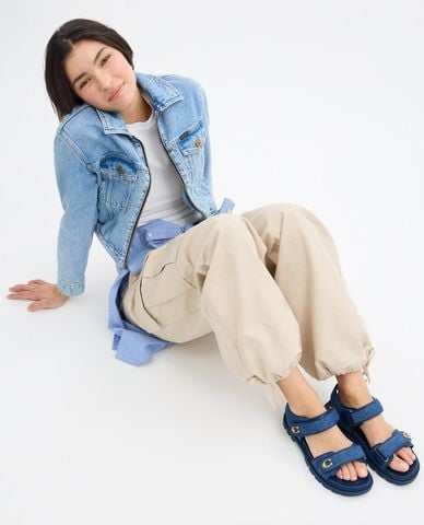  COACH - Giày sandals nữ mũi tròn Brynn 